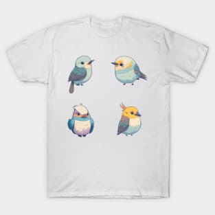 Cute Birds Sticker Pack 9 Sticker T-Shirt